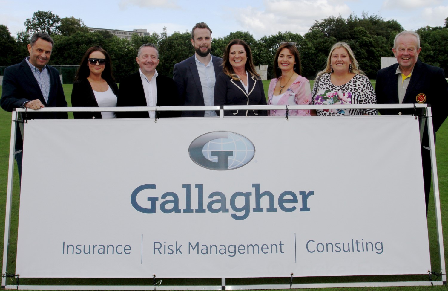 Gallaghers' representatives at today's match